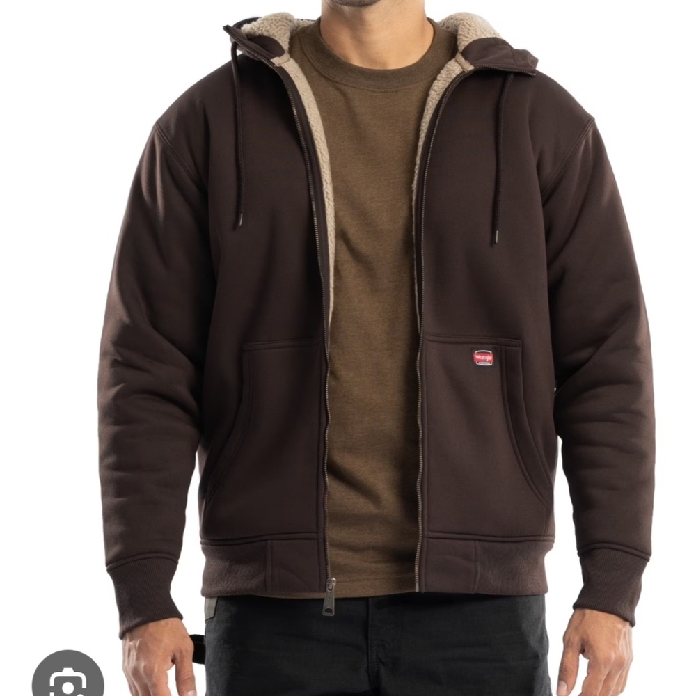 Wrangler Dark Brown Hooded Jacket